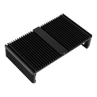 Custom Mill Finished Black Anodized 6063-T5 Aluminum Heat Sink for Audio Equipment