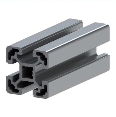 Anodized 6063 Alloy Solar Mounting Rail Aluminum Extrusion Profile with Customizable Dimensions