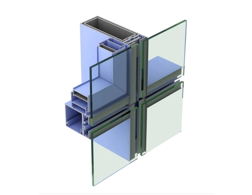 6063 6061 Aluminum Curtain Wall Profile Mill Finish