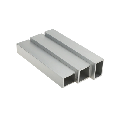 6063 Standard Extrusion Profiles Square Rectanglar Aluminum Tubes OEM