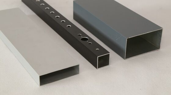 6063 Standard Extrusion Profiles Square Rectanglar Aluminum Tubes OEM