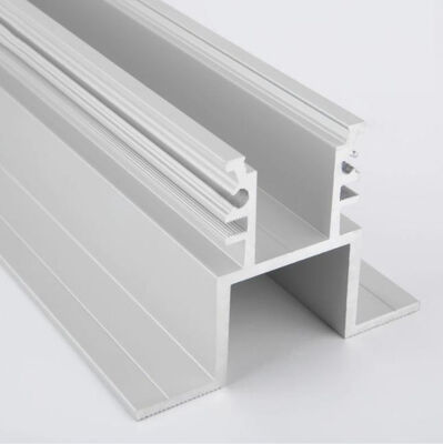 Blushing Sandblasting Anodized LED Lighting Display Aluminum Extruded Profile