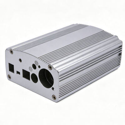 6063 Alloy Silvery Anodized Audio Aluminum Heatsink Enclosure Extruded Aluminum Enclosure