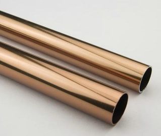 金円形によって陽極酸化されるアルミニウム管、暗い青銅によって陽極酸化されるアルミニウム終了する管