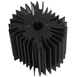 鋭い青銅色アルミニウム ノートのクーラー脱熱器放出は CNC の機械化との産業の側面図を描きます