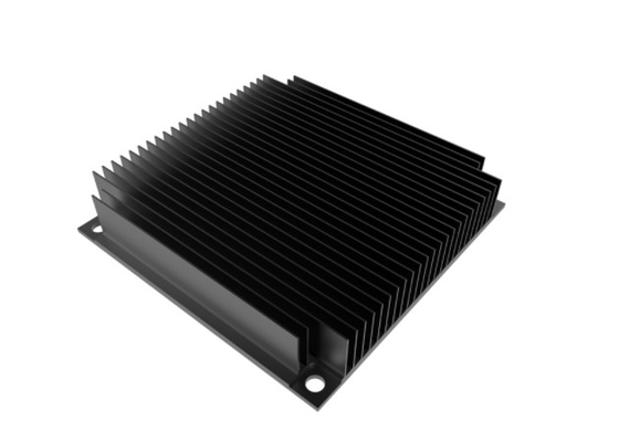 黒は突き出された脱熱器を側面図を描く産業コンピュータのための6005 T66の陽極酸化した